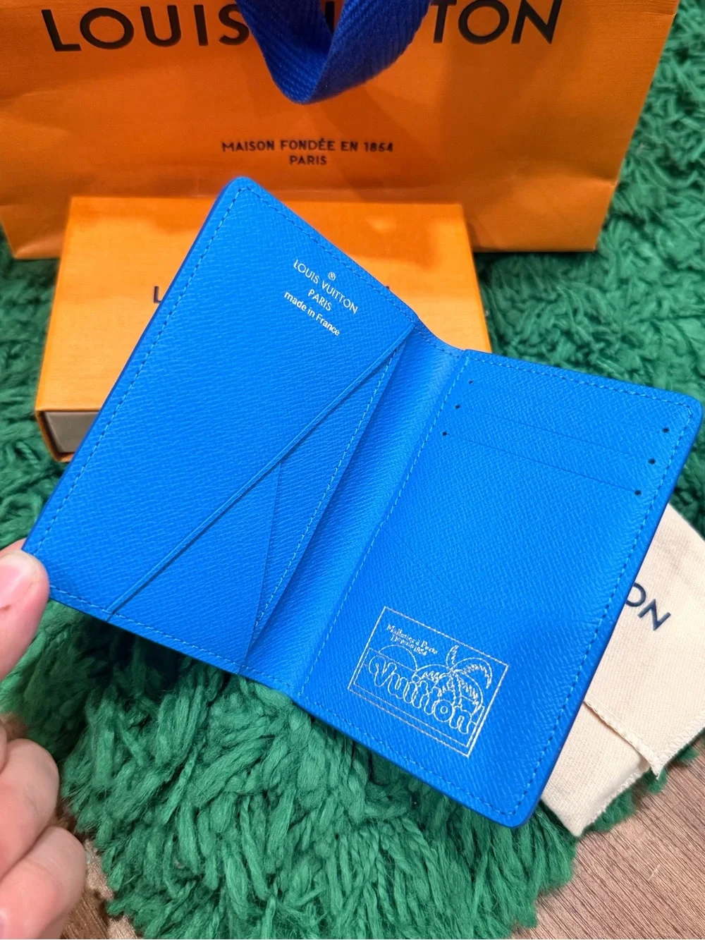 Louis Vuitton - Pocket Organizer - Blue Floral - Brand New